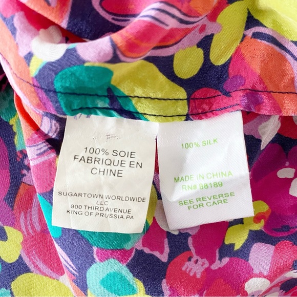 Lilly Pulitzer Elsa Silk Top Size XS - Picture 6 of 8